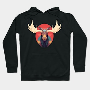 Cool Moose, Forest Animal Hoodie